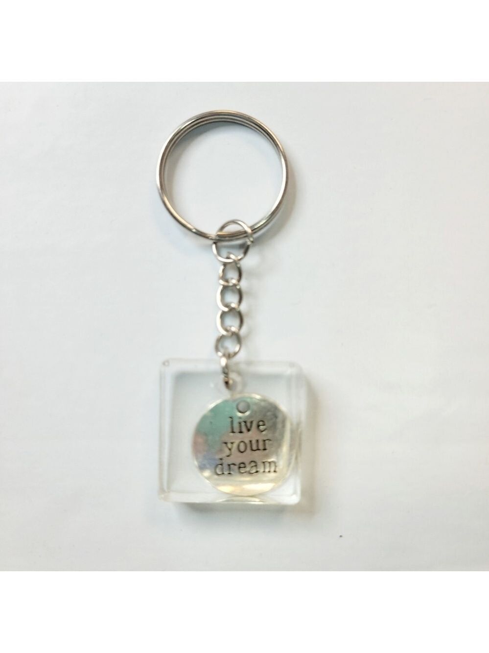 Resin Keychain Handmade Live Your Dream